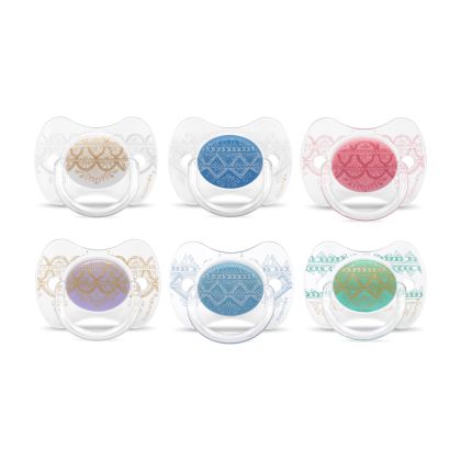 SUAVINEX | ŠIDÍTKO PREMIUM COUTURE fyziologické SILIKON 0-4 m - FIALOVÉ