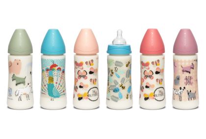 SUAVINEX | FĽAŠA Guľatý c. SILIKÓN 360 ml - MODRÁ VČELA