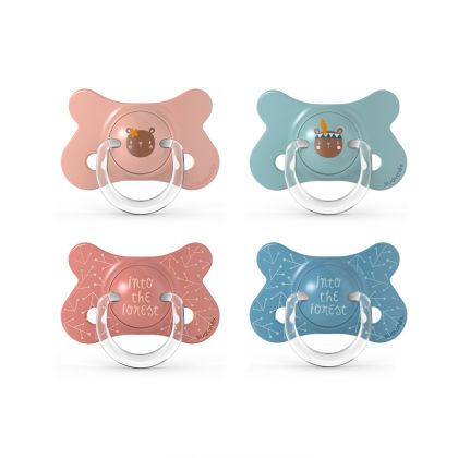 SUAVINEX | Dudlík FUSION FOREST fyziologický silikón 4-18m - modrá