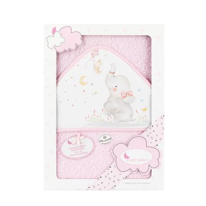 INTERBABY | OSUŠKA froté Slon - růžová