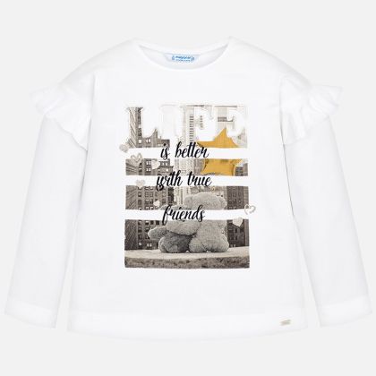 Triko MAYORAL bílé LIFE - 7 let 