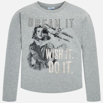 Triko MAYORAL šedé THINGS - 10 let 