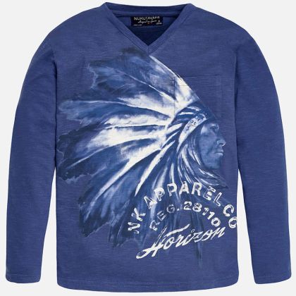 Triko MAYORAL modré INDIÁN - 12 let 