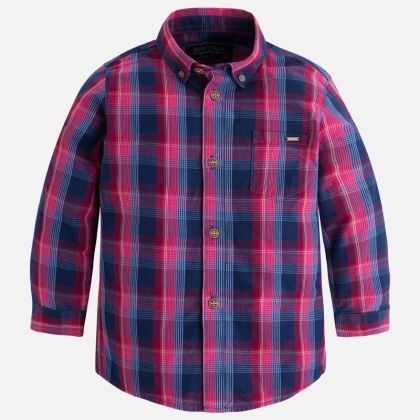 Košile MAYORAL modro-růžová