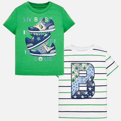 Triko MAYORAL 2 kusy TENISKA - 12 měsíců (80) 