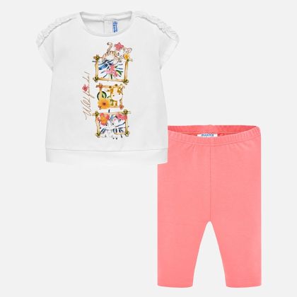 Set MAYORAL bílý ZVÍŘÁTKA - 12 měsíců (80) 