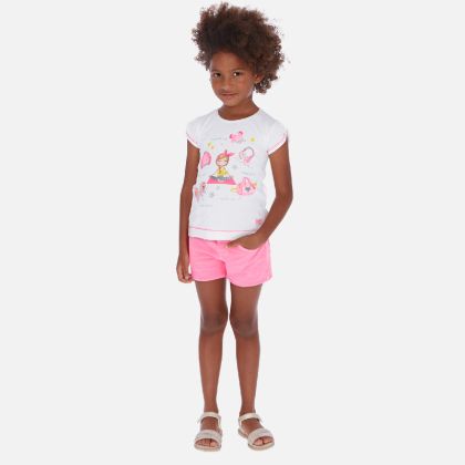 Kraťasy MAYORAL světle RŮŽOVÉ - 7 let (122) 