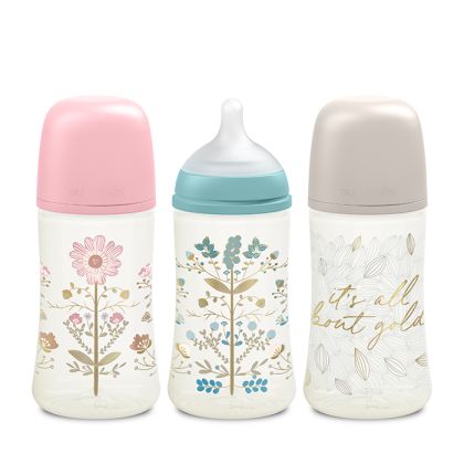 SUAVINEX | GOLD KOJENECKÁ LÁHEV 270ml FYZIOL PRŮTOK M - šedá