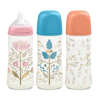 SUAVINEX | GOLD KOJENECKÁ LÁHEV 360ml FYZIOL PRŮTOK L - modrá