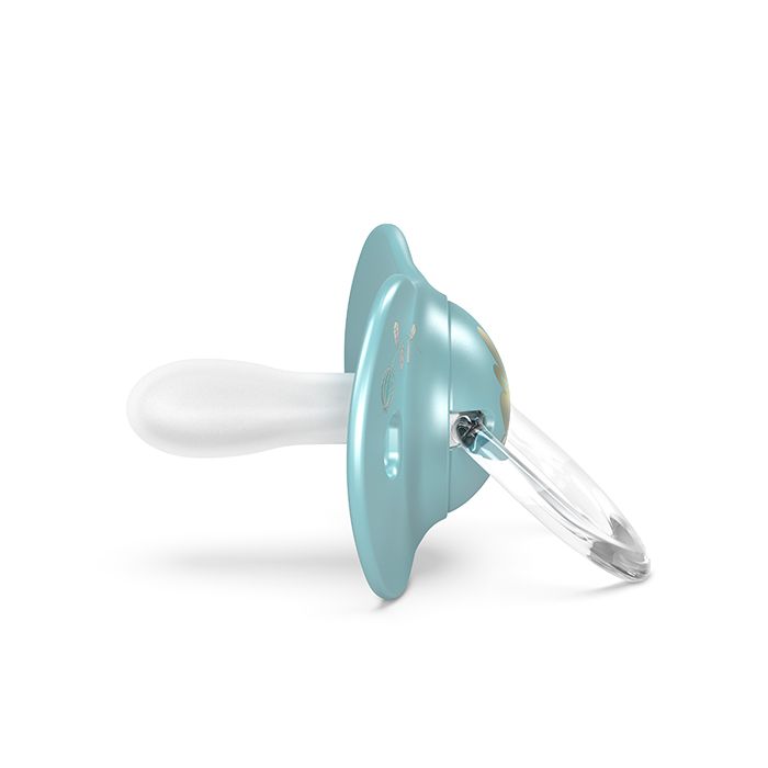 SUAVINEX | GOLD FYZIOLOGICKÝ DUDLÍK 6/18M PREMIUM GOLD - modrá