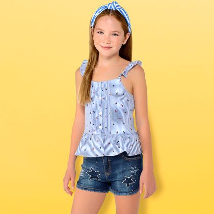 Kraťasy MAYORAL jeans HVĚZDA -12 let (152) 