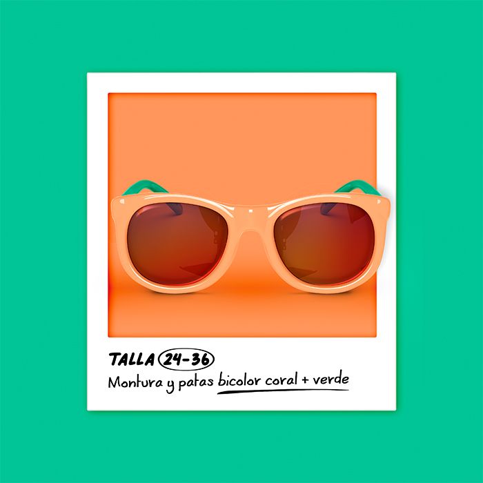 SUAVINEX | Dětské brýle - 24/36 měsíců polarizované - ORANŽOVÉ