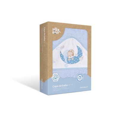 INTERBABY | OSUŠKA froté Medvídek spí - modrá