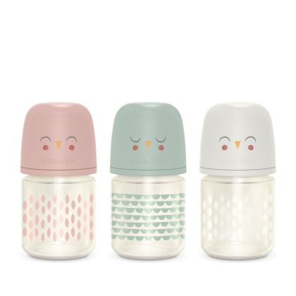 SUAVINEX | Láhev sklo BONHOMIA 120 ml fyziologická SX PRO +0 SF