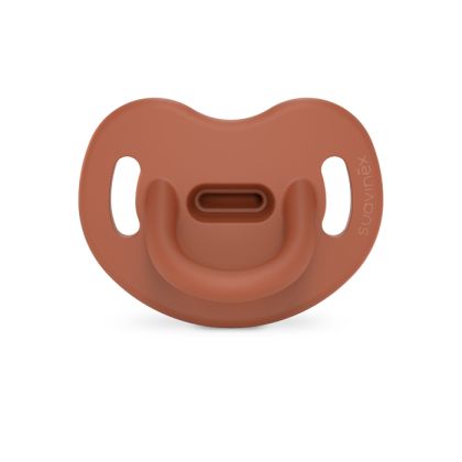 SUAVINEX | ŠIDÍTKO anatomické SILIKON 6-18m SX PRO - COLOUR ESSENCE - cihlové