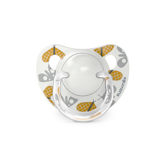 SUAVINEX | Dudlík anatomický silikon 6/18 m 2 ks Walk - šedý