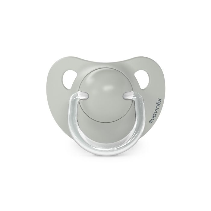 SUAVINEX | Dudlík anatomický silikon 6/18 m 2 ks Walk - šedý