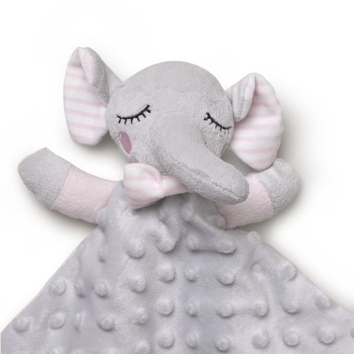 INTERBABY | SET - OSUŠKA froté 100x100 SLONÍK + PŘÍTULKA - růžová