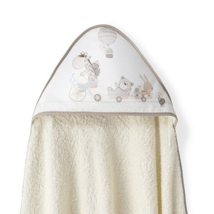 INTERBABY | OSUŠKA froté ZVÍŘÁTKA - krémová