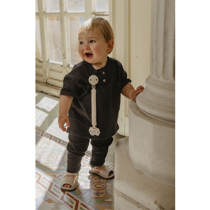 SUAVINEX | KLIP na dudlík se stuhou WONDERLAND - KRÉMOVÝ