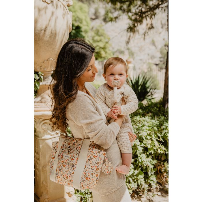 SUAVINEX | KLIP na dudlík se stuhou WONDERLAND - KRÉMOVÝ