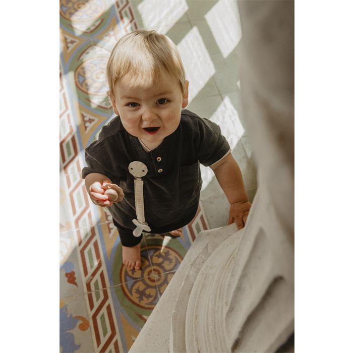 SUAVINEX | KLIP na dudlík se stuhou WONDERLAND - MODRÝ