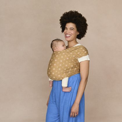 ERGOBABY | ŠÁTEK/Aura Sustainably Sourced Knit Baby Wrap - Camel Harvest