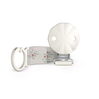 SUAVINEX | KLIP na dudlík se stuhou POETRY - růžový