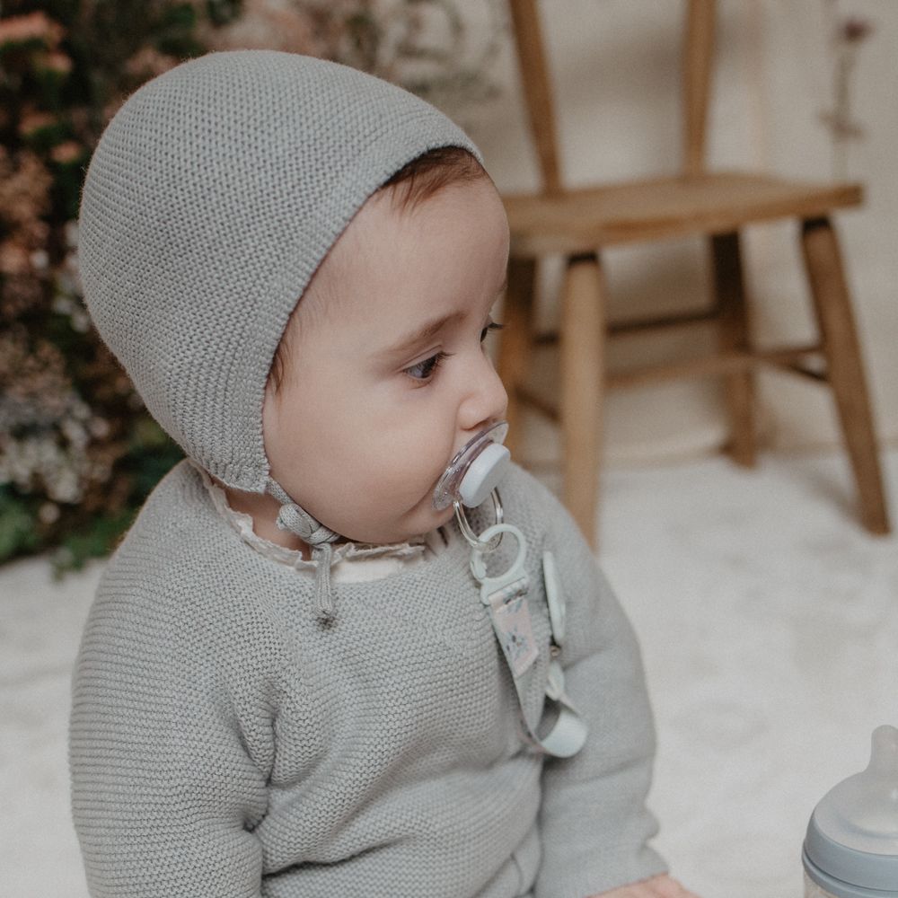 SUAVINEX | KLIP na dudlík se stuhou POETRY - modrý