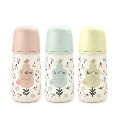 SUAVINEX | Dojčenská fľaša 270 ml M BIRDIES