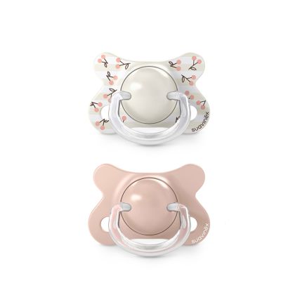 SUAVINEX | Dudlík SX PRO fyziologický BIRDIES -2/2 m - růžový