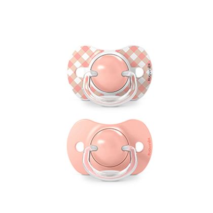 SUAVINEX | Dudlík SX PRO fyziologický WILD & FREE 0/6m 2 ks - růžový