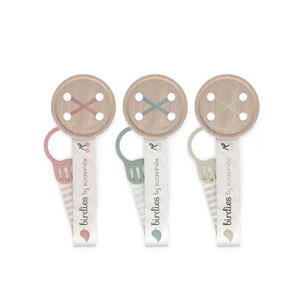 SUAVINEX | Klip na dudlík se stuhou BIRDIES