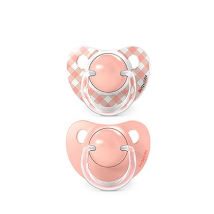 SUAVINEX | Dudlík anatomický silikon 0/6m 2 ks WILD & FREE - růžový