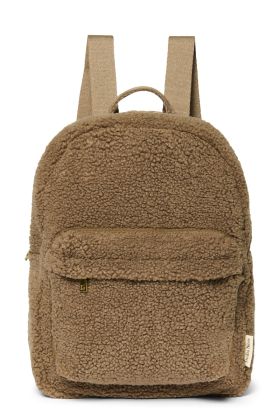 STUDIO NOOS - Teddy Midi BACKPACK - batůžek s přední kapsou | Brown