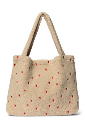 STUDIO NOOS - Teddy Hearts MOM BAG | Ecru Hearts