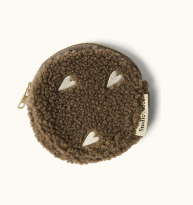 STUDIO NOOS - Teddy Hearts WALLET - PENĚŽENKA | Brown Hearts