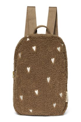 STUDIO NOOS - Teddy Hearts Mini BACKPACK | Brown Hearts