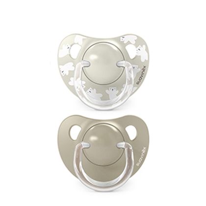 SUAVINEX | Dudlík anatomický silikon 6/18 m 2 ks WILD & FREE - krémový