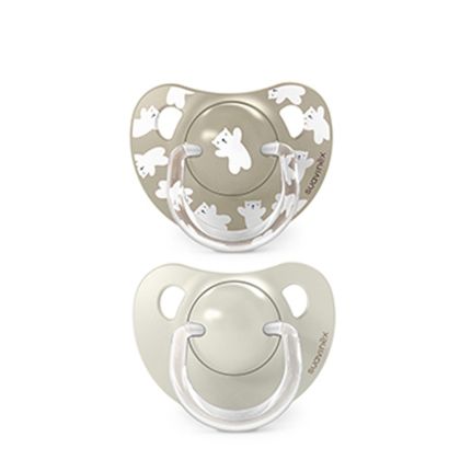 SUAVINEX | Dudlík anatomický silikon +18 m 2 ks WILD & FREE - krémový