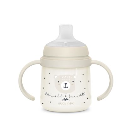 SUAVINEX | První láhev s oušky WILD & FREE 150 ml - šedá