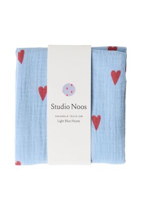 STUDIO NOOS - SWADDLE ZAVINOVAČKA Print Medium | Blue Hearts