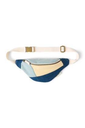 STUDIO NOOS - Patchwork Mini FANNY pack - ledvinka | Denim