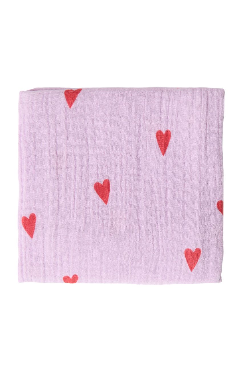 STUDIO NOOS - SWADDLE ZAVINOVAČKA Print Medium | Purple Hearts