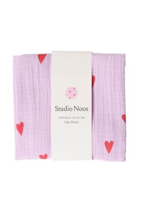 STUDIO NOOS - SWADDLE ZAVINOVAČKA Print Medium | Purple Hearts