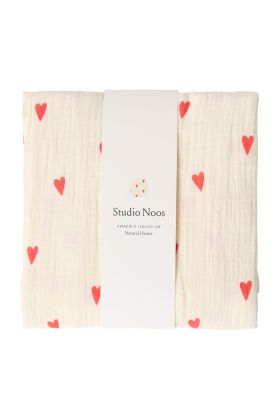 STUDIO NOOS - SWADDLE ZAVINOVAČKA Print Large | Beige Hearts