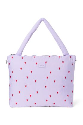 STUDIO NOOS - Puffy DIAPER BAG - přebalovací taška | Purple Hearts