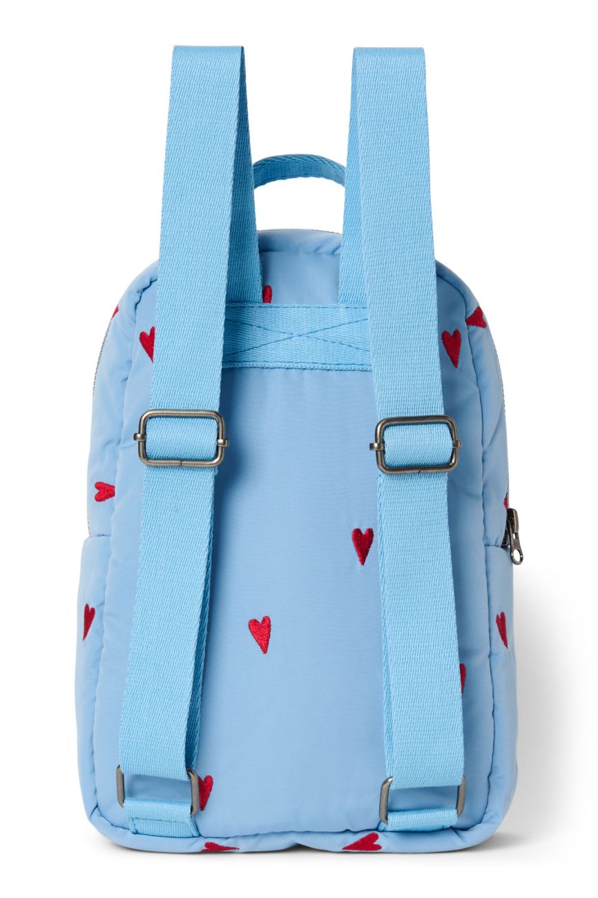 STUDIO NOOS - Puffy Mini BACKPACK - batůžek | Light Blue Hearts