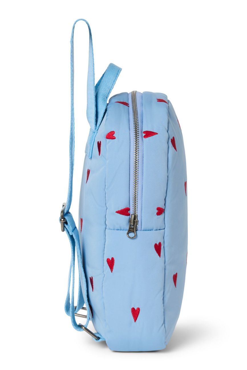 STUDIO NOOS - Puffy Mini BACKPACK - batůžek | Light Blue Hearts