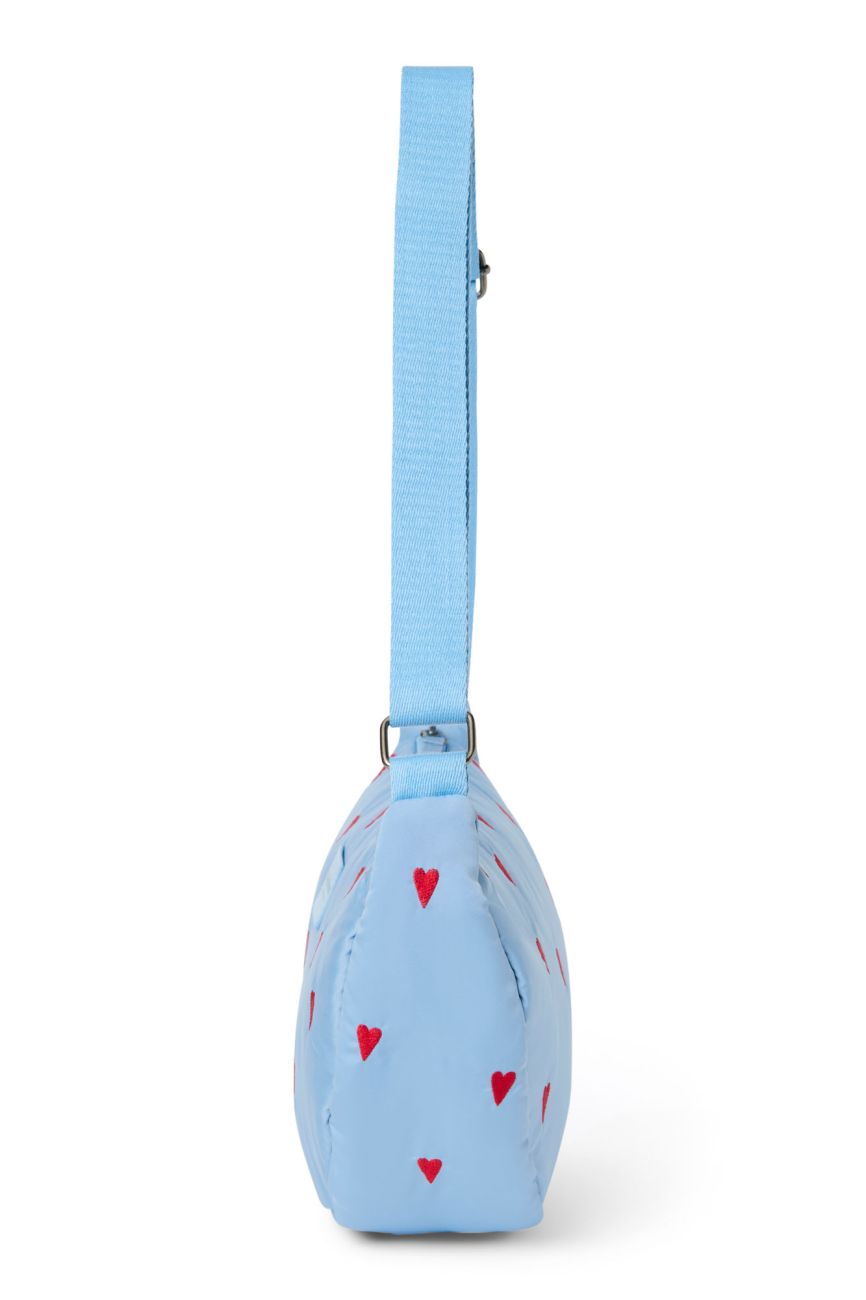 STUDIO NOOS - Puffy Adult FANNY kabelka | Light Blue Hearts